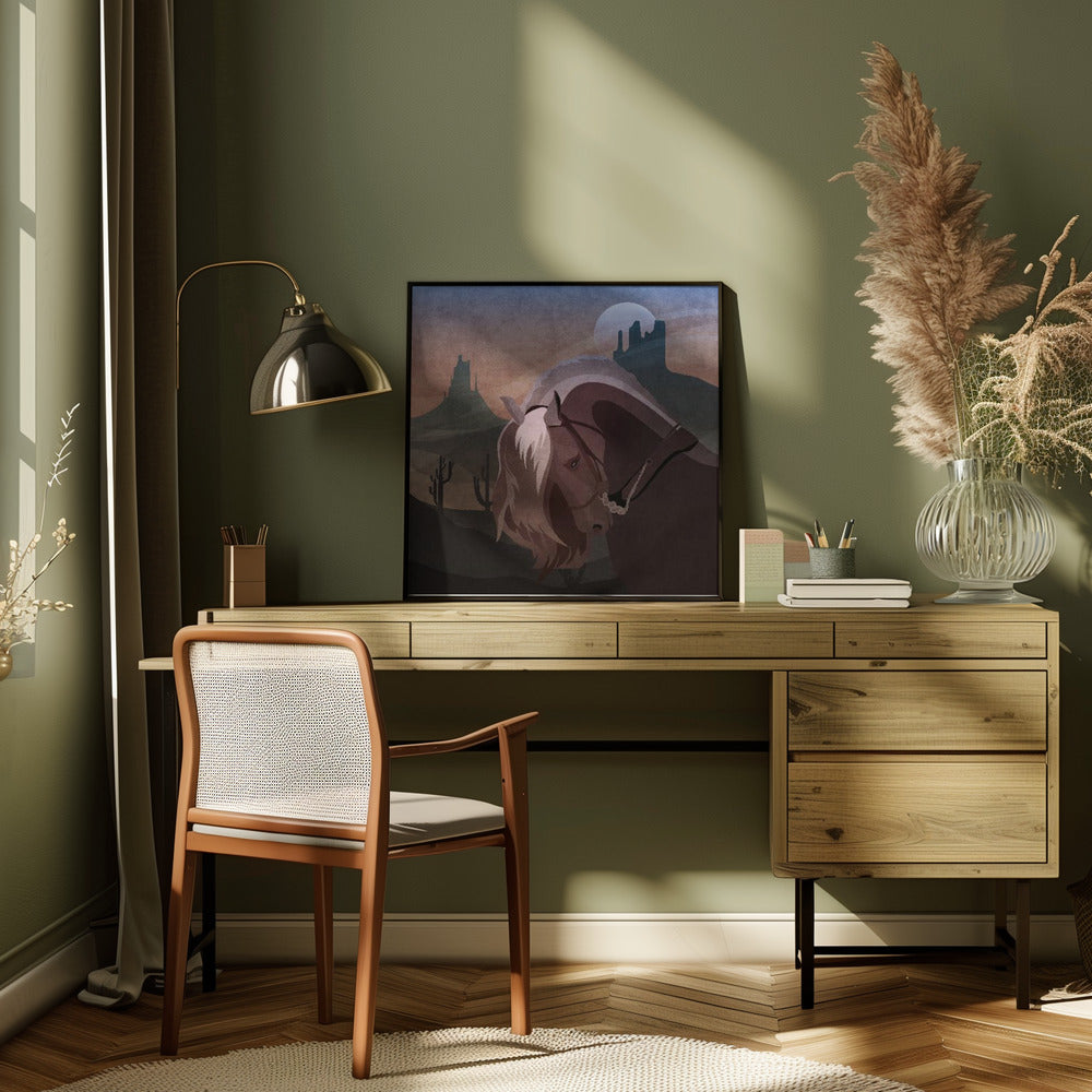 Cowboy Horse Poster